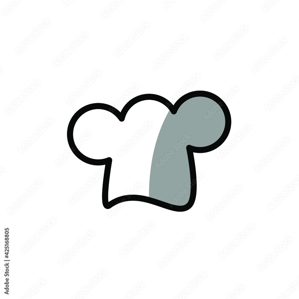Illustration Vector graphic of chef hat icon Illustration Vector graphic of chef hat icon