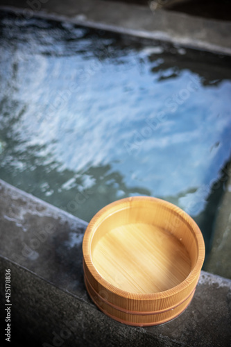 日本の温泉 和風イメージ