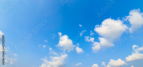 Blue sky with clouds for background