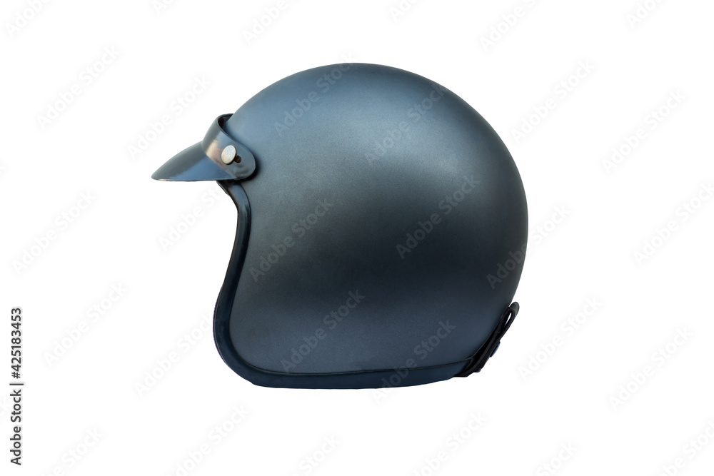 Motorcycle helmet over isolate on white background Motorcycle helmet over isolate on white background