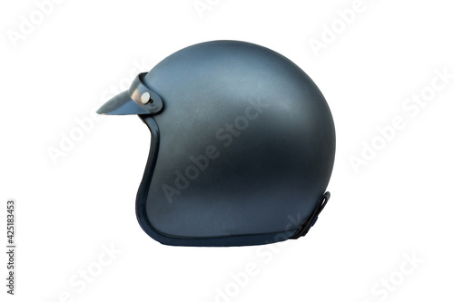 Motorcycle helmet over isolate on white background