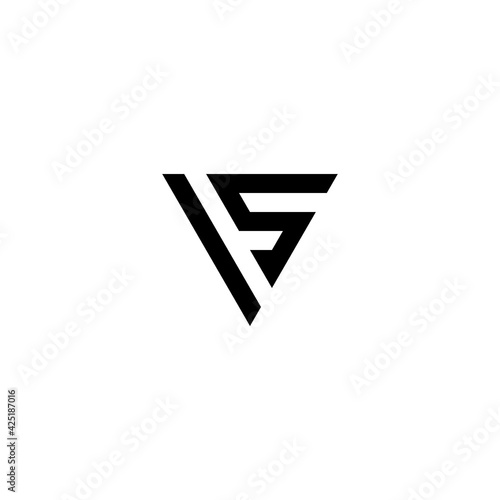 Free Download Creative Illustration of modern triangle letter IS - GFXLoad