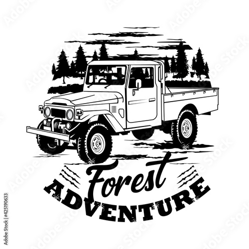 Off road Adventure vehicle logo design
