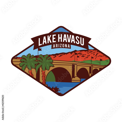 Lake Havasu Patch Design, good for embroidery patch design and Tshirt design and all type merchandise