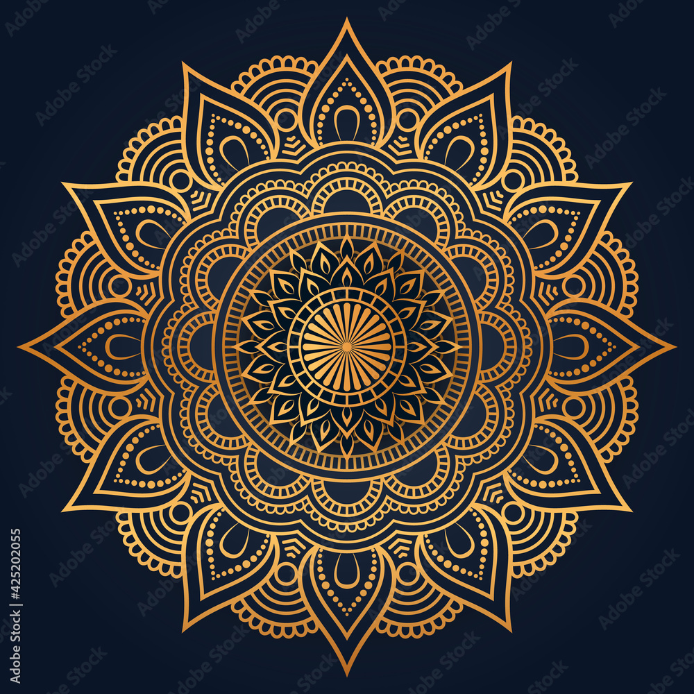 Luxury mandala with abstract background design for cover, card, print, poster, invitation, wallpaper
