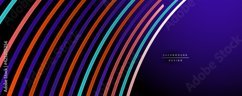 Abstract colorful lines vector background. Internet, big data and technology connections concept, abstract template