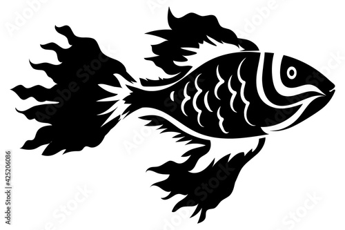Fish Logo Silhouette Vector