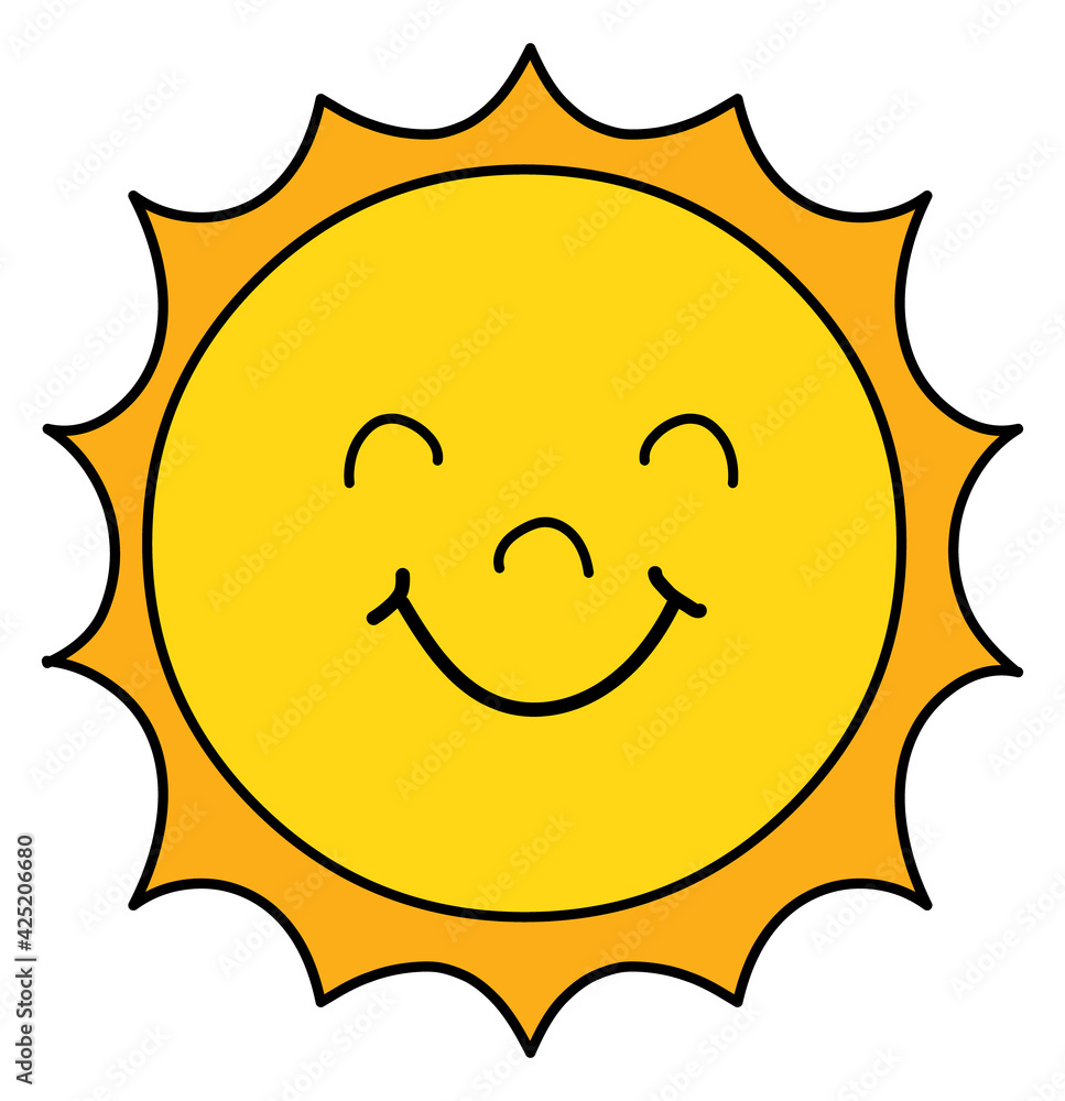 Sun logo vector illustration