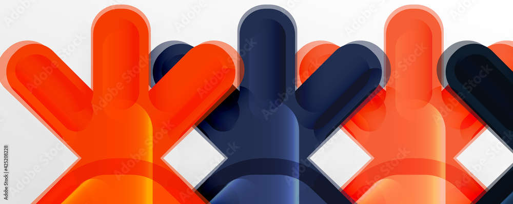 Abstract glossy crosses background for business or technology presentations, internet posters or web brochure covers Abstract glossy crosses background for business or technology presentations, internet posters or web brochure covers