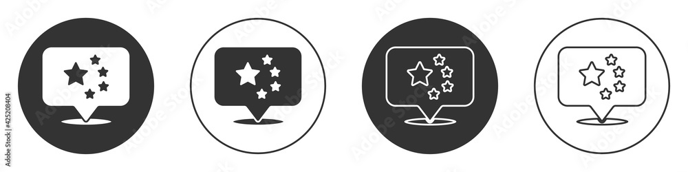 Black China flag icon isolated on white background. Circle button. Vector Black China flag icon isolated on white background. Circle button. Vector