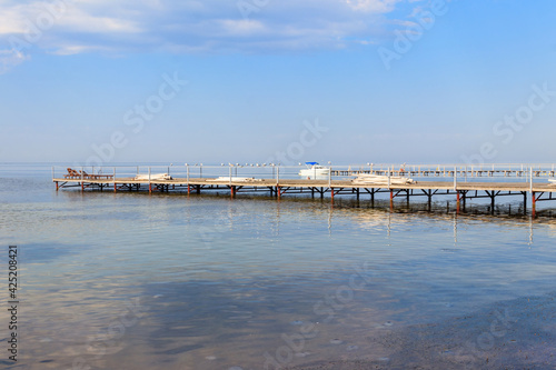Wallpaper Mural Wooden pier in the Black sea in Skadovsk, Ukraine Torontodigital.ca