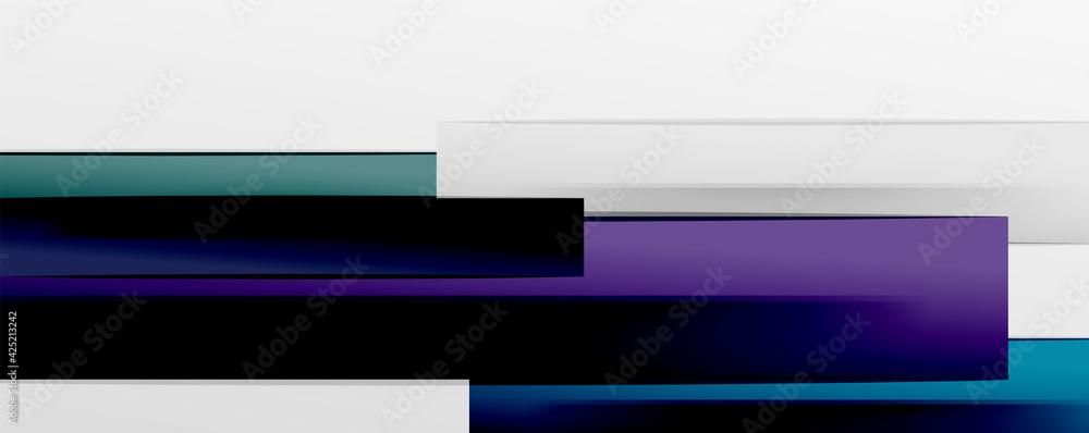 Fototapeta premium Multicolored lines background. Design template for business or technology presentations, internet posters or web brochure covers