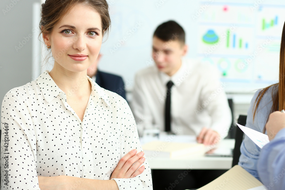 Pretty woman in office Pretty woman in office