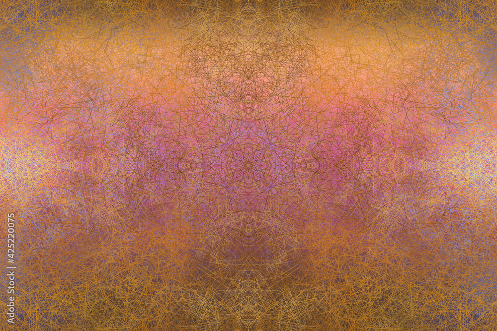 Obraz premium Golden abstract decorative paper texture background for artwork - Illustration 