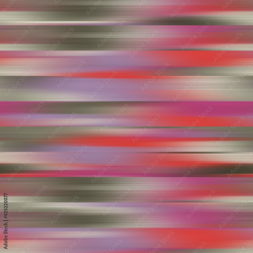 Seamless abstract blur ikat stripe pattern print. High quality illustration. Horizontal stripes of blurred colors. Abstract non print for fashion or interior surface design. Seamless abstract blur ikat stripe pattern print. High quality illustration. Horizontal stripes of blurred colors. Abstract non print for fashion or interior surface design.