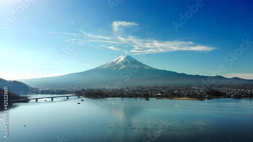 富士山河口湖のドローン映像