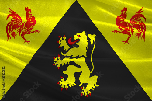 Flag of Walloon Brabant in Belgium photo