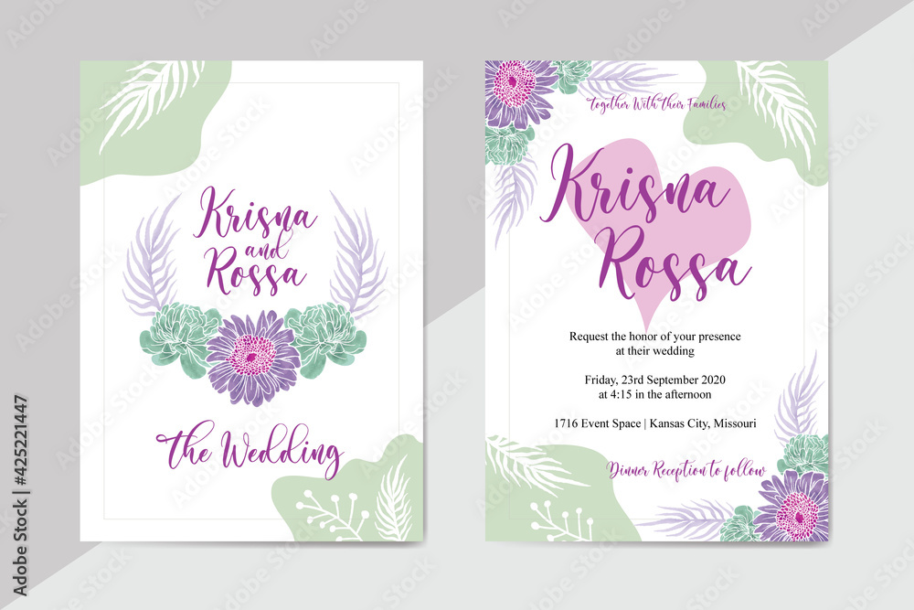 Set of card with flower rose, leaves. Wedding ornament concept. Floral poster, invite. Vector decorative greeting card or invitation design background Set of card with flower rose, leaves. Wedding ornament concept. Floral poster, invite. Vector decorative greeting card or invitation design background