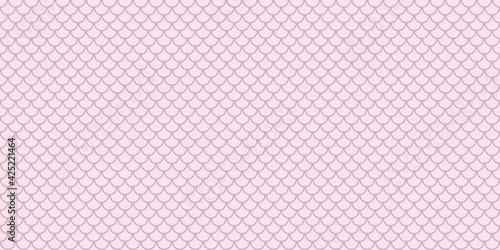 Geometric abstract fish scale pink vector pattern background