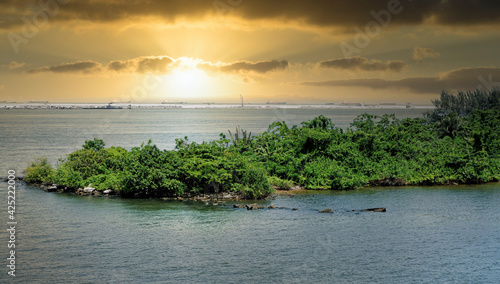 Fotografie channel before enter in lagos , nigeria