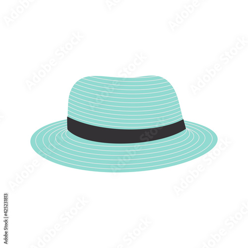 beach hat isolated icon vector illustration design