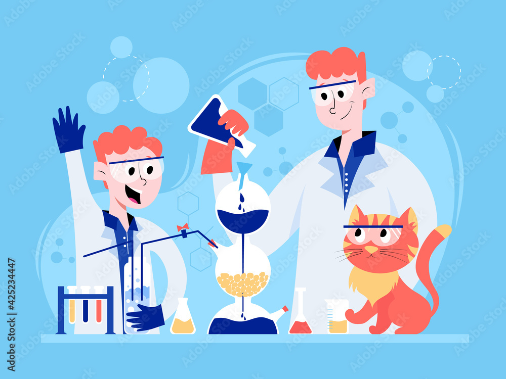 chemistry lab cartoons