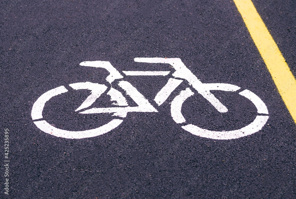 Bike Lane. Bicycle symbol Bike Lane. Bicycle symbol