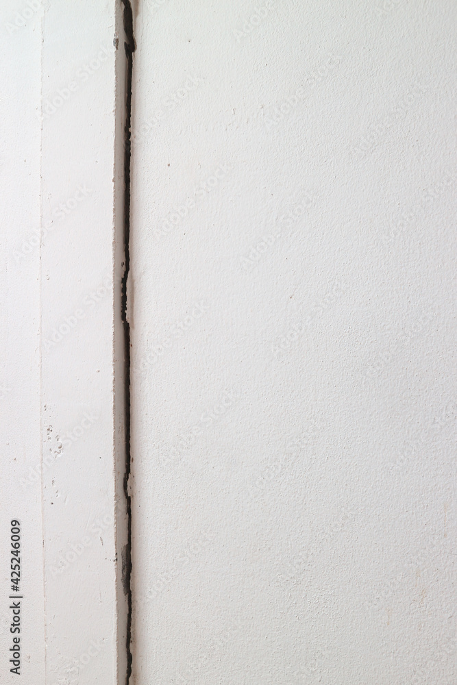 Crack in the wall of a home, building problem wall cracked need to repair hurry up. Crack in the wall of a home, building problem wall cracked need to repair hurry up.