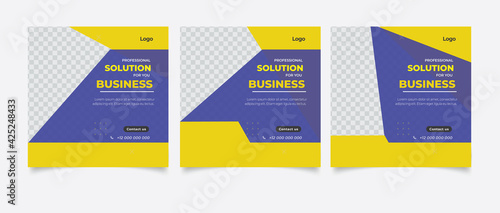 Business promotion and corporate social media banner template