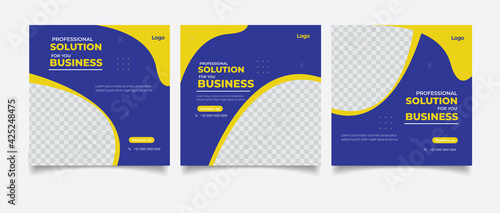 Business promotion and corporate social media banner template