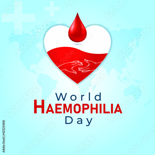 World Haemophilia Day. medical background design