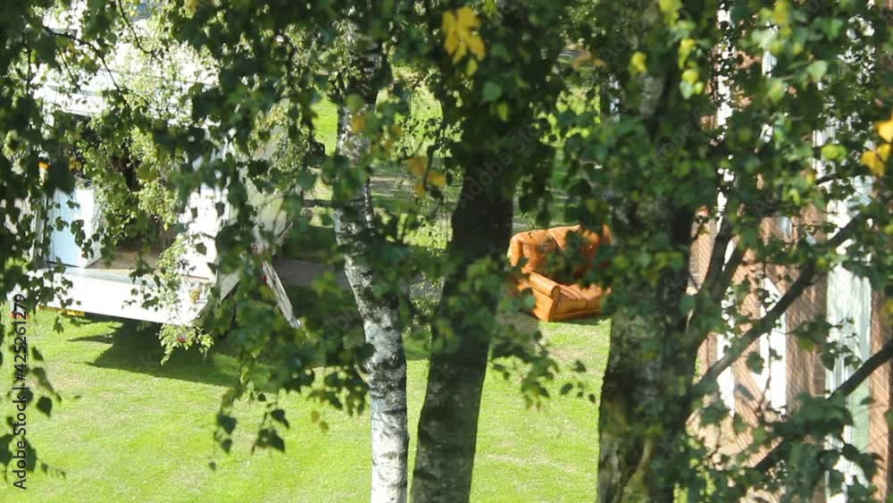 Watching people through the window moving in/moving out/furniture - neighborhood