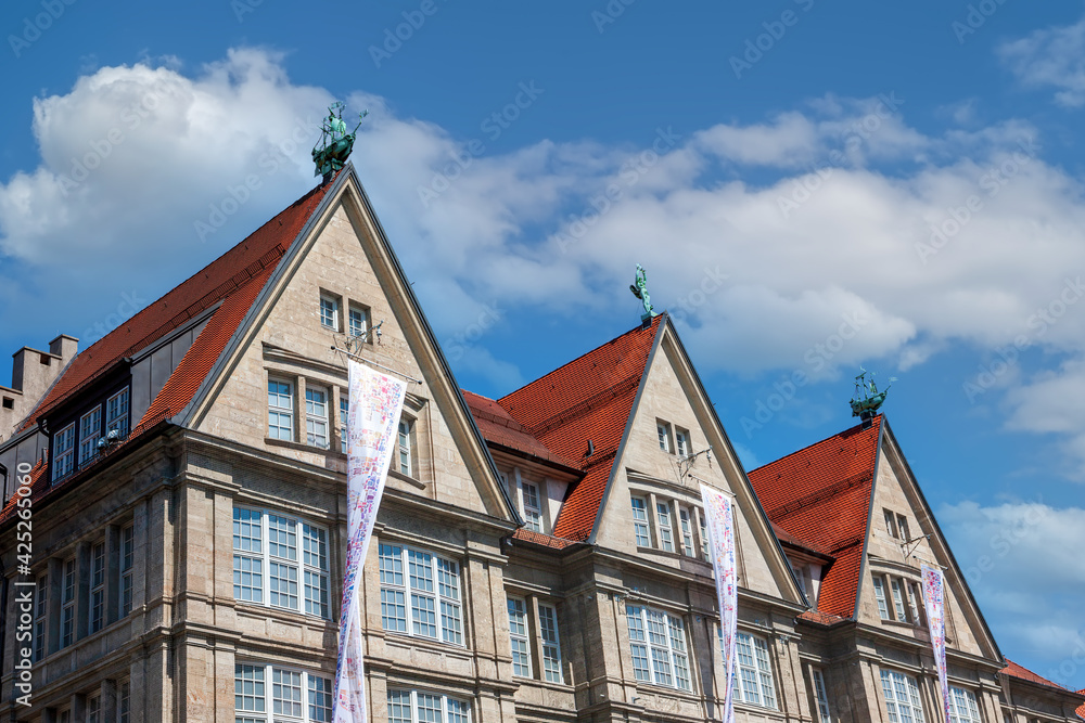 The Old Town of Munich near Marienplatz Square The Old Town of Munich near Marienplatz Square