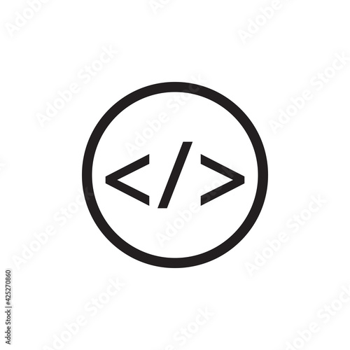 Open Source icon. Logo element illustration. Open Source symbol design photo