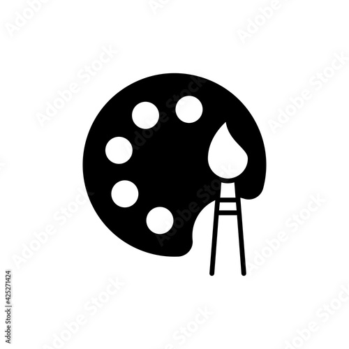 Paint swatch Vector Illustration Style Solid Icon. EPS 10 File