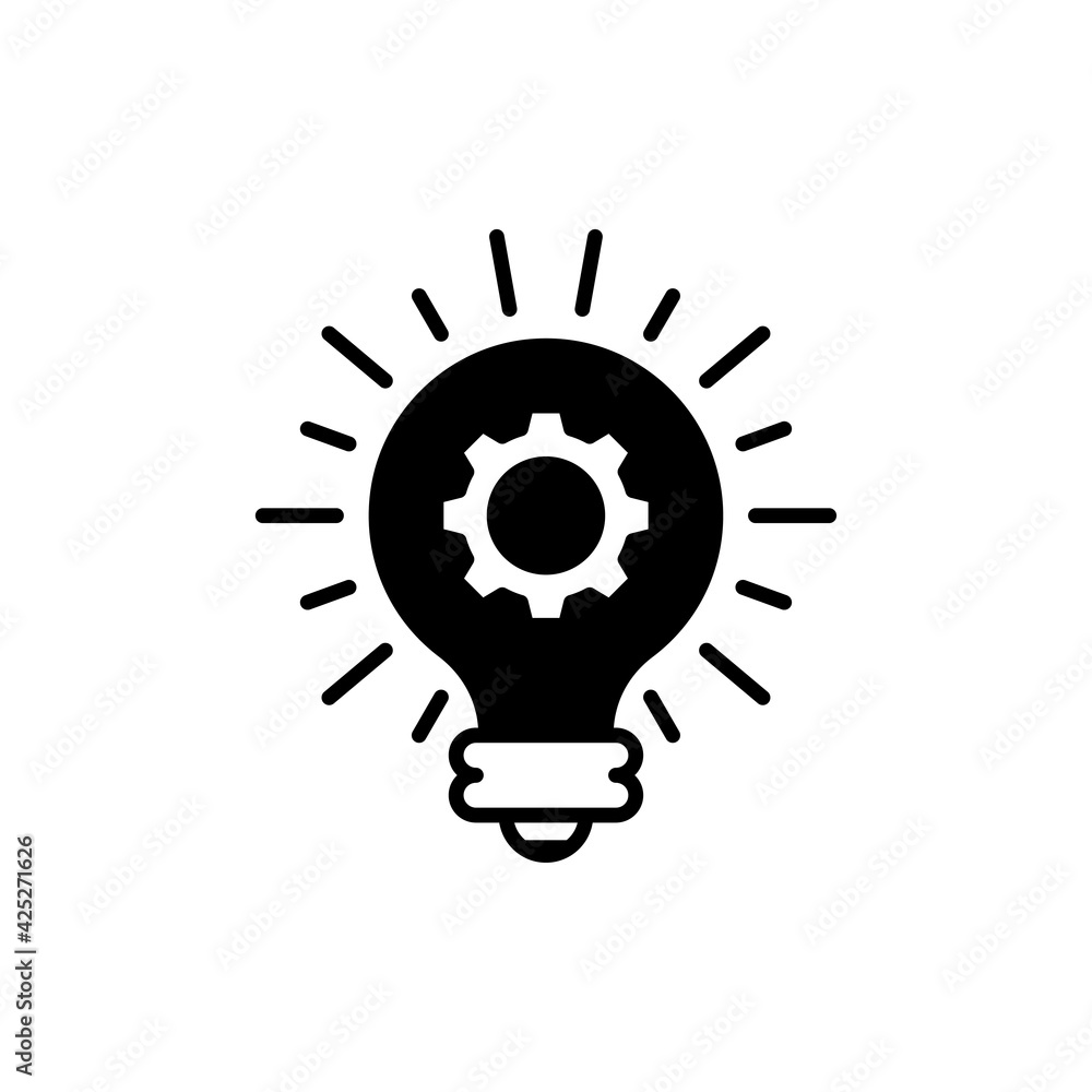 Creative idea Vector Illustration Style Solid Icon. EPS 10 File Creative idea Vector Illustration Style Solid Icon. EPS 10 File