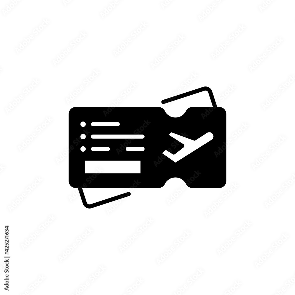 Ticket Vector Illustration Style Solid Icon. EPS 10 File Ticket Vector Illustration Style Solid Icon. EPS 10 File