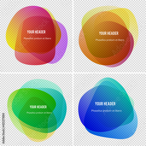 Abstract liquid shape. Fluid blur shapes designbeffect soft transition. Isolated gradient waves with geometric lines, dots. Vector illustration eps10 texture for banners, logo, flyer, presentation