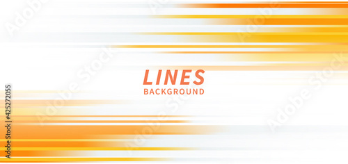 Abstract horizontal light orange stripe lines on white background.