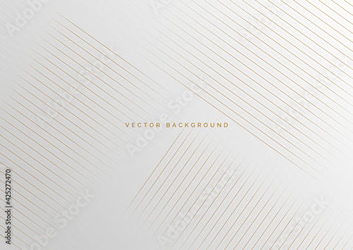 Abstract luxury background with diagonal golden stripe lines design.