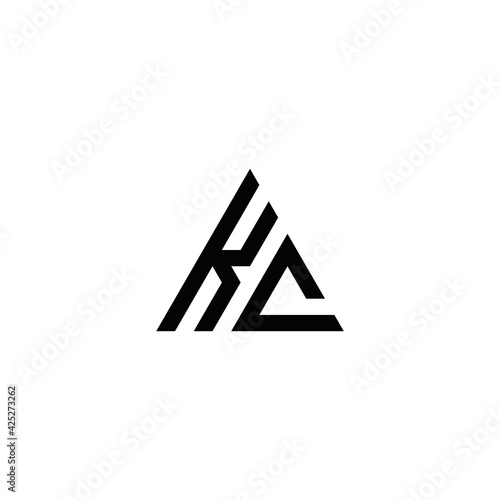 Free Download k c kc initial logo design vector template - GFXLoad