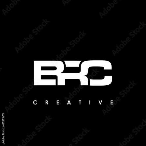 BRC Letter Initial Logo Design Template Vector Illustration