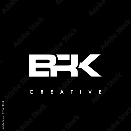 BRK Letter Initial Logo Design Template Vector Illustration