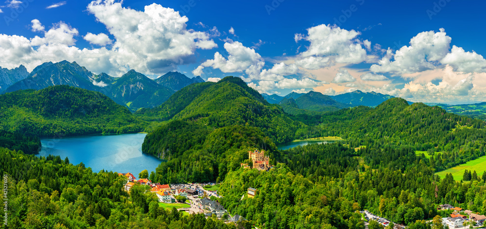 Alpsee and German Alps landscape