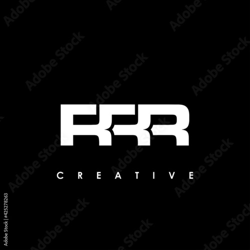 RRR Letter Initial Logo Design Template Vector Illustration photo