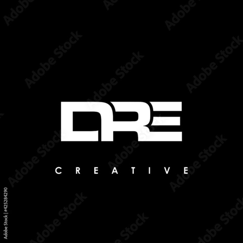 DRE Letter Initial Logo Design Template Vector Illustration
