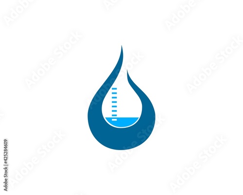 water laboratory logo vector
