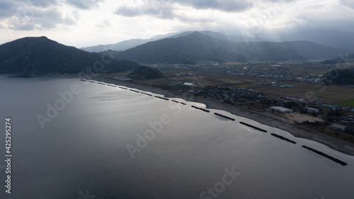 福井県 松原海岸から ドローン空撮