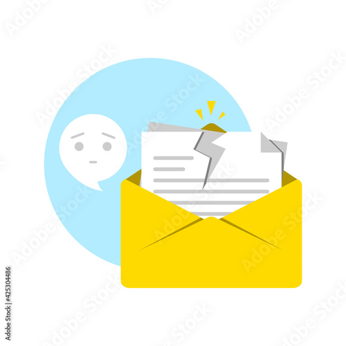 unsubscribe email notification concept illustration flat design vector eps10. modern graphic element for landing page, empty state ui, infographic