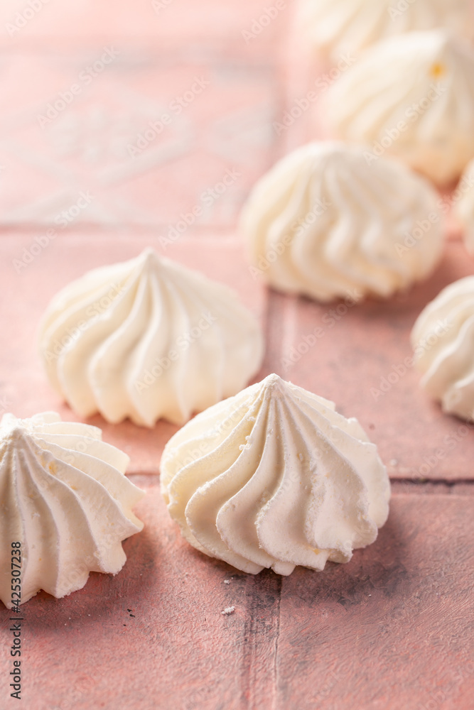 Sweet meringues. Meringue tray. Dessert Background. Sweet meringues. Meringue tray. Dessert Background.